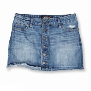 Hollister Button Up Denim Skirt